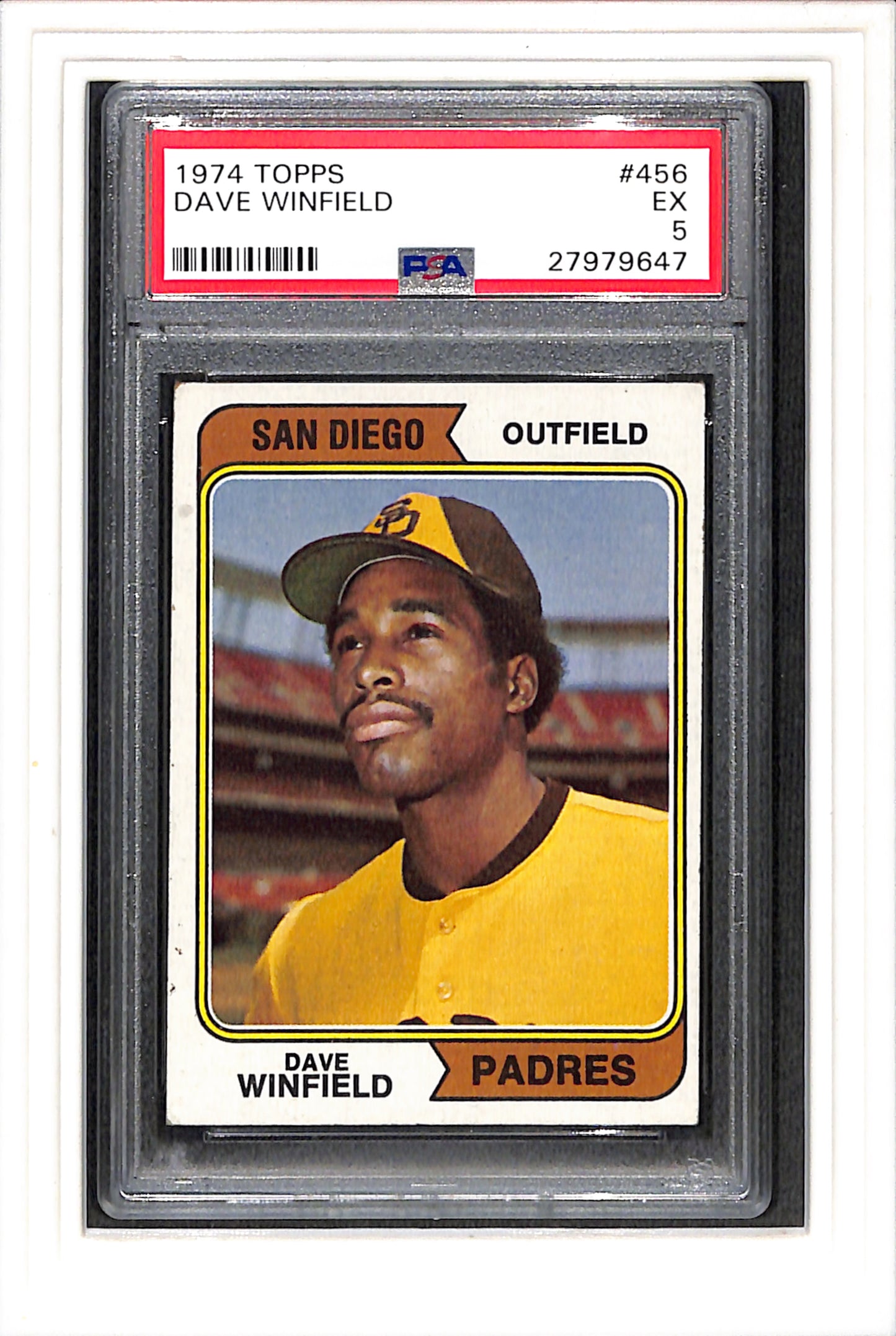 1974 Topps #456 Dave Winfield PSA 5 SN 27979647