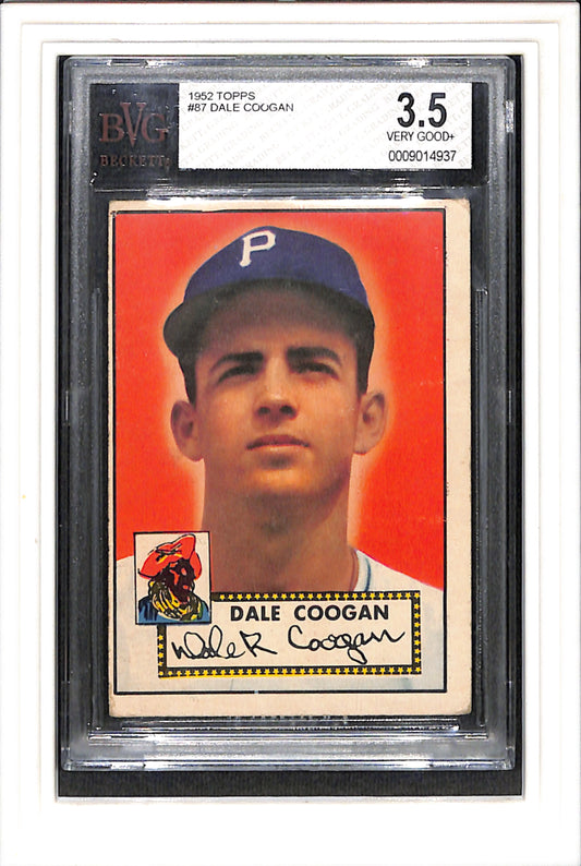 1952 Topps #87 Dale Coogan BVG 3.5 SN 0009014937