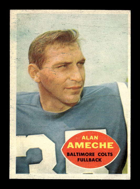 1960 Topps #2 Alan Ameche Baltimore Colts EX 10013109