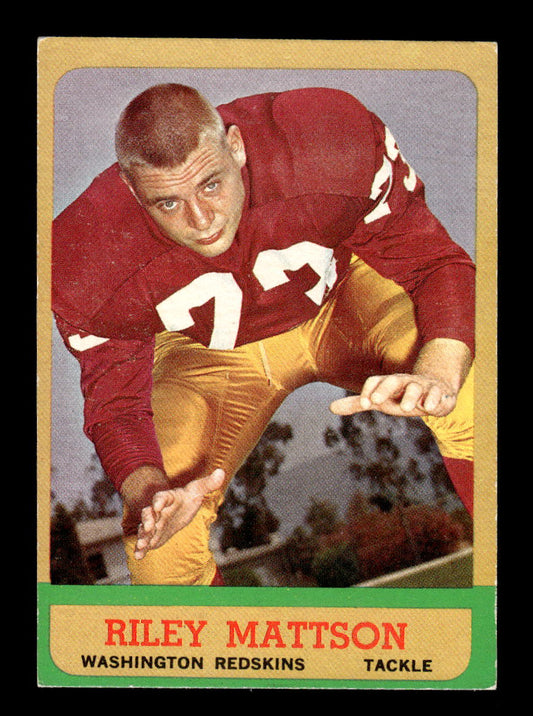 1963 Topps #164 Riley Mattson Washington Redskins EXMT 10013113