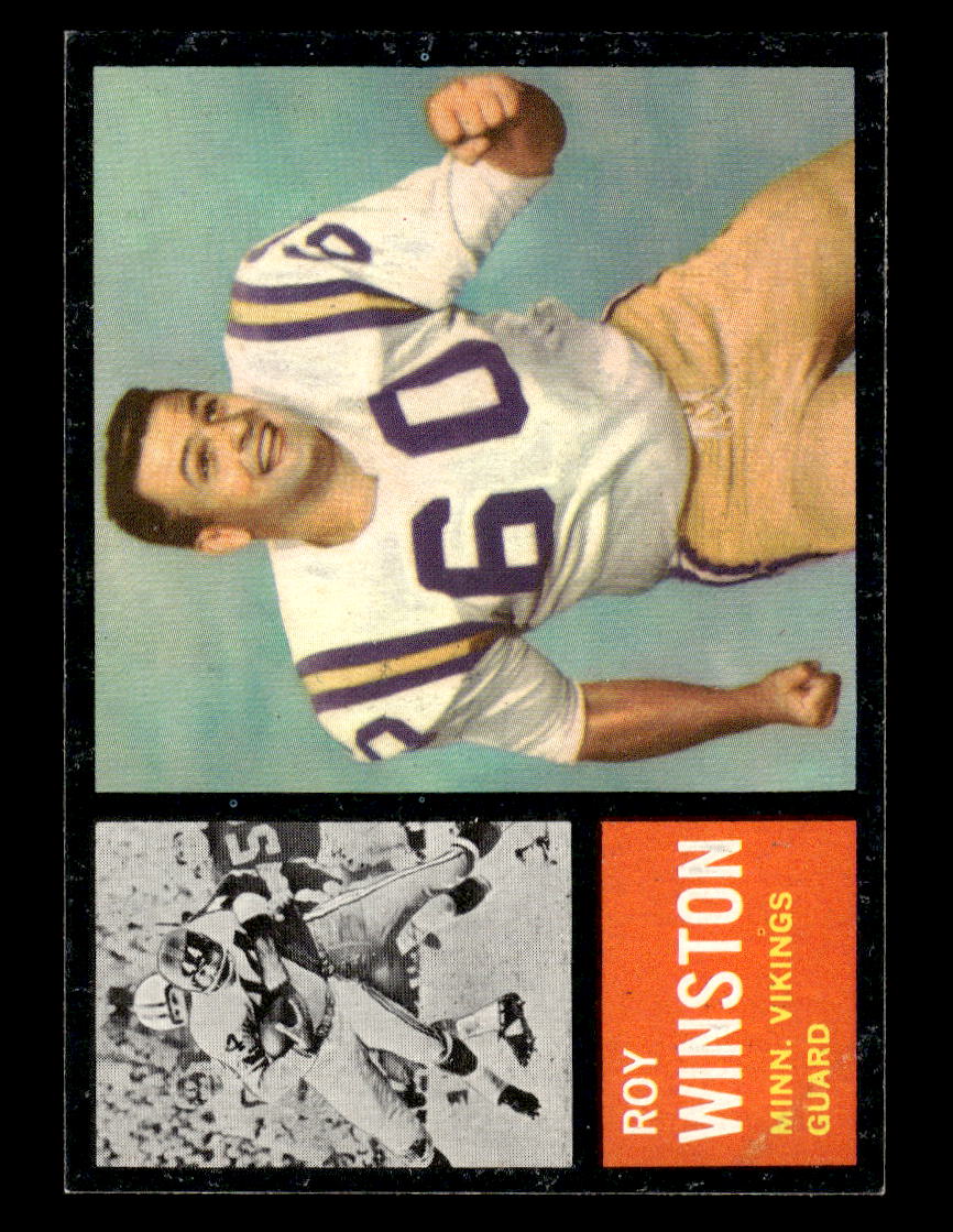 1962 Topps #100 Roy Winston Minnesota Vikings EX 10013119