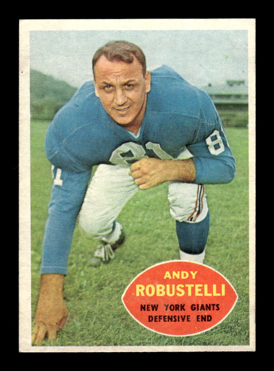 1960 Topps #81 Andy Robustelli New York Giants EXMT 10013124
