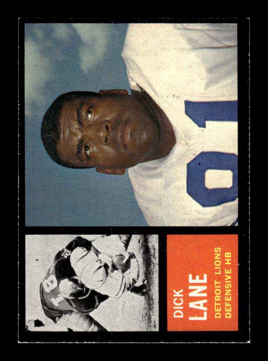 1962 Topps #60 Dick Lane Detroit Lions EXMT 10013130