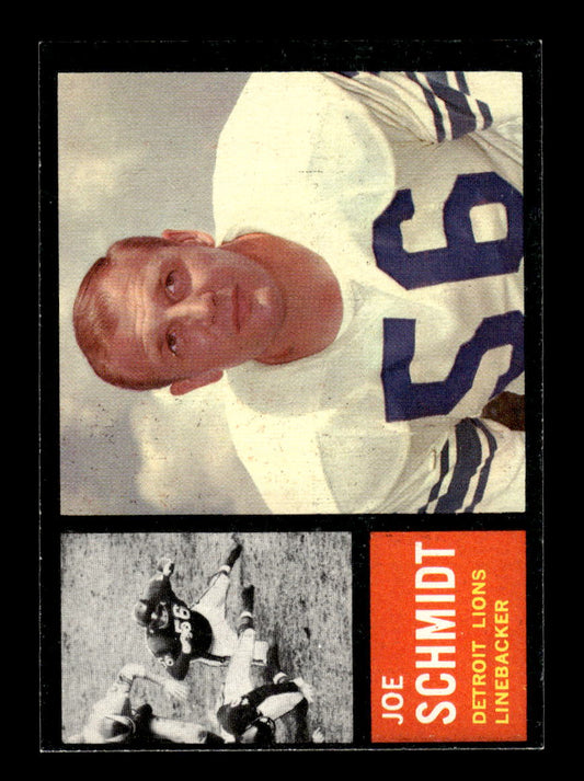 1962 Topps #59 Joe Schmidt Detroit Lions EXMT 10013131