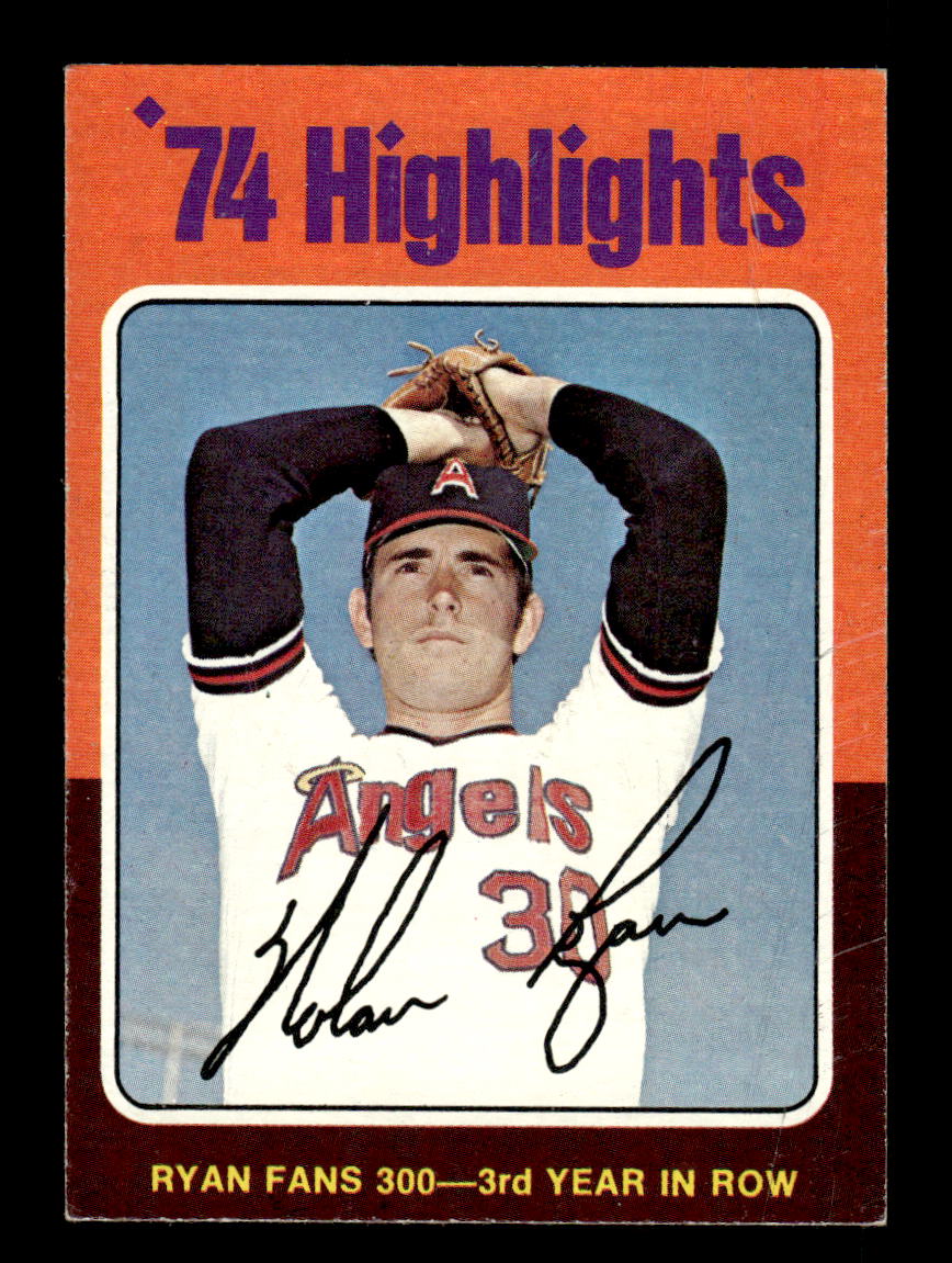 1975 Topps #5 Nolan Ryan California Angels EX 10013136