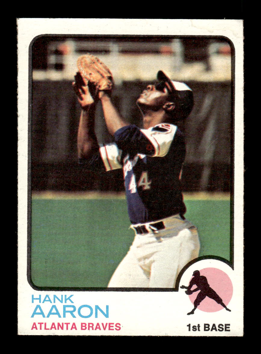 1973 Topps #100 Hank Aaron Atlanta Braves EX 10013143