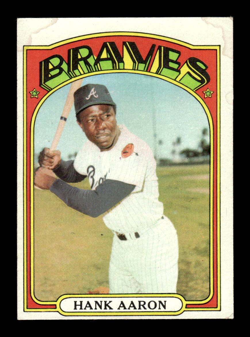 1972 Topps #299 Hank Aaron Atlanta Braves VGEX 10013147