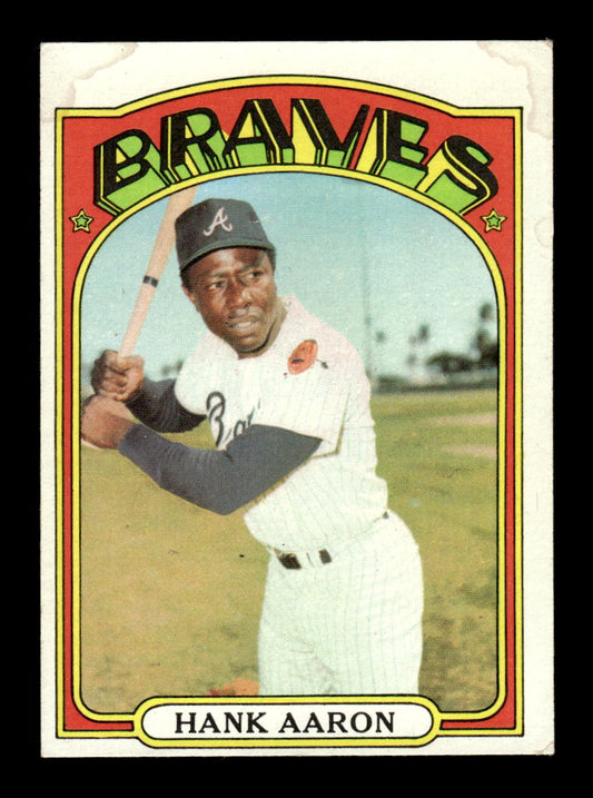 1972 Topps #299 Hank Aaron Atlanta Braves VGEX 10013147