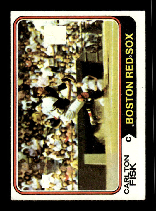 1974 Topps #105 Carlton Fisk Boston Red Sox EX 10013154