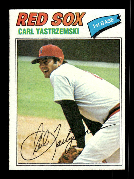 1977 Topps #480 Carl Yastrzemski Boston Red Sox EX 10013186