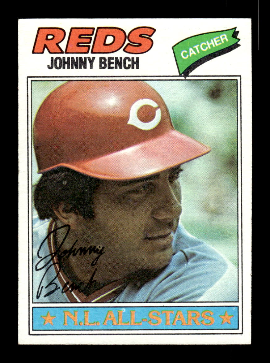 1977 Topps #70 Johnny Bench Cincinnati Reds EX 10013188