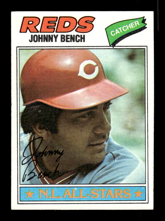 1977 Topps #70 Johnny Bench Cincinnati Reds EX 10013188