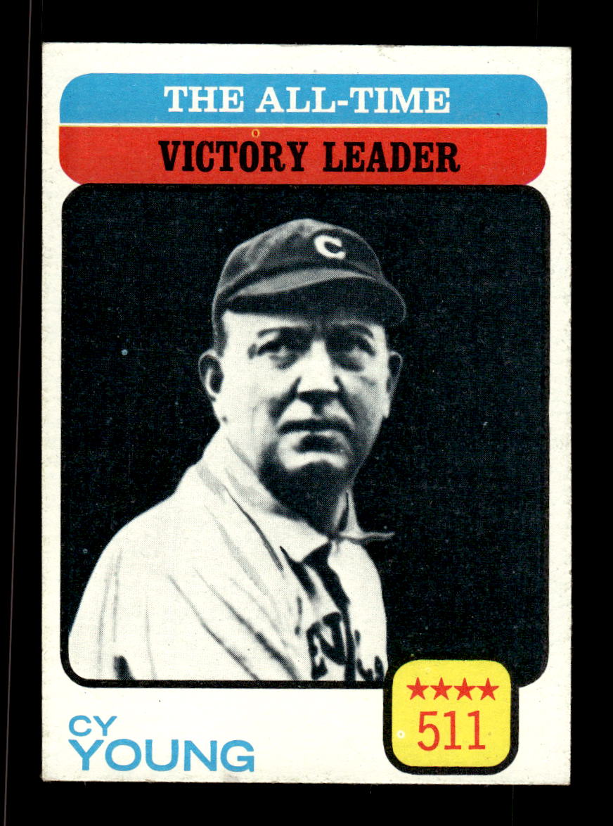 1973 Topps #477 The All-Time Victory Leader Cy Young EX 10013197