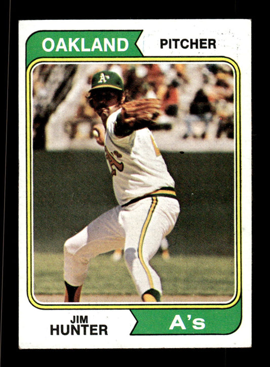 1974 Topps #7 Jim Hunter Oakland Athletics EX 10013214