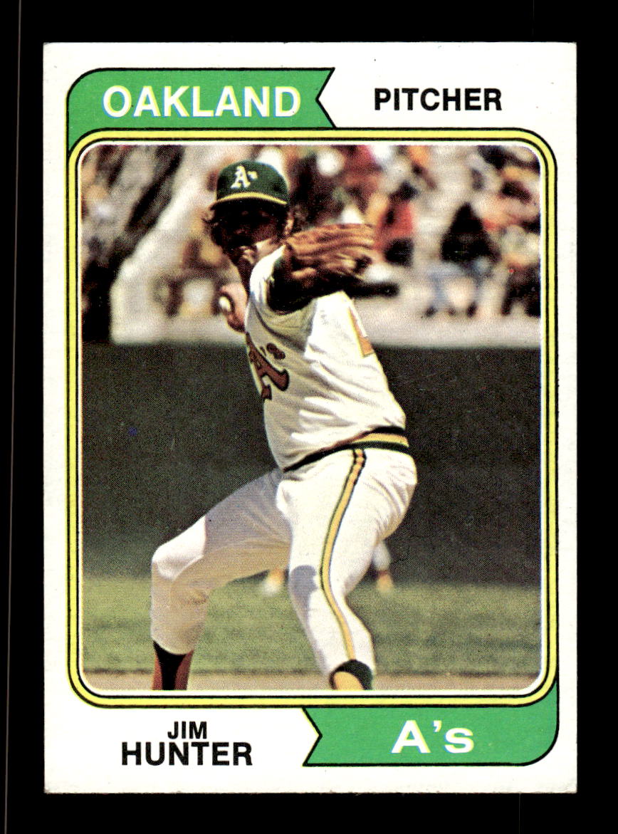 1974 Topps #7 Jim Hunter Oakland Athletics EX 10013217