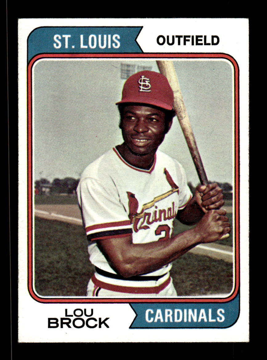 1974 Topps #60 Lou Brock St. Louis Cardinals EX 10013221