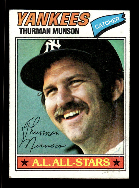 1977 Topps #170 Thurman Munson New York Yankees EX 10013227