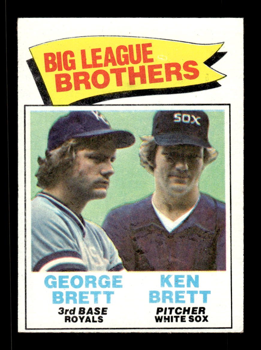 1977 Topps #631 George Brett / Ken Brett EX 10013228
