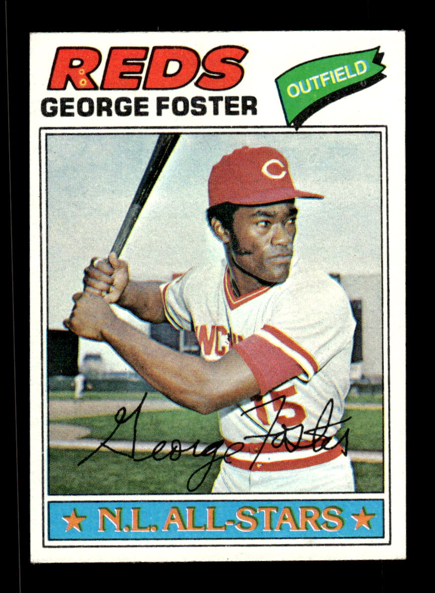 1977 Topps #347 George Foster Cincinnati Reds EX 10013229