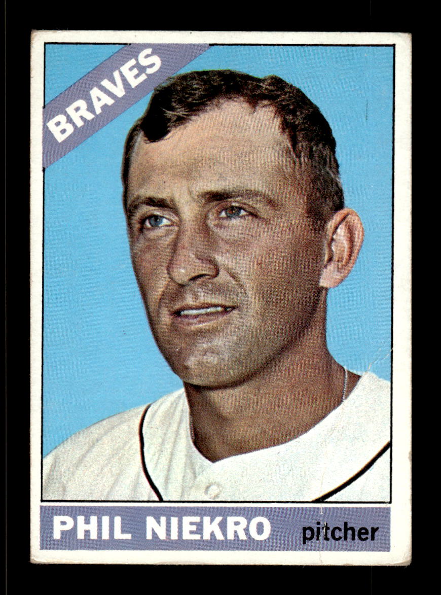 1966 Topps #28 Phil Niekro Atlanta Braves G/VG 10013499