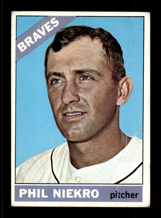 1966 Topps #28 Phil Niekro Atlanta Braves G/VG 10013499