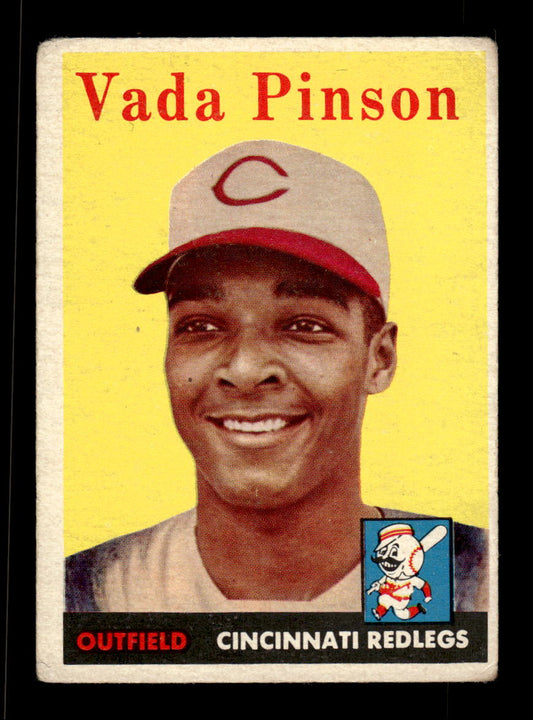 1958 Topps #420 Vada Pinson Cincinnati Redlegs VG 10013502