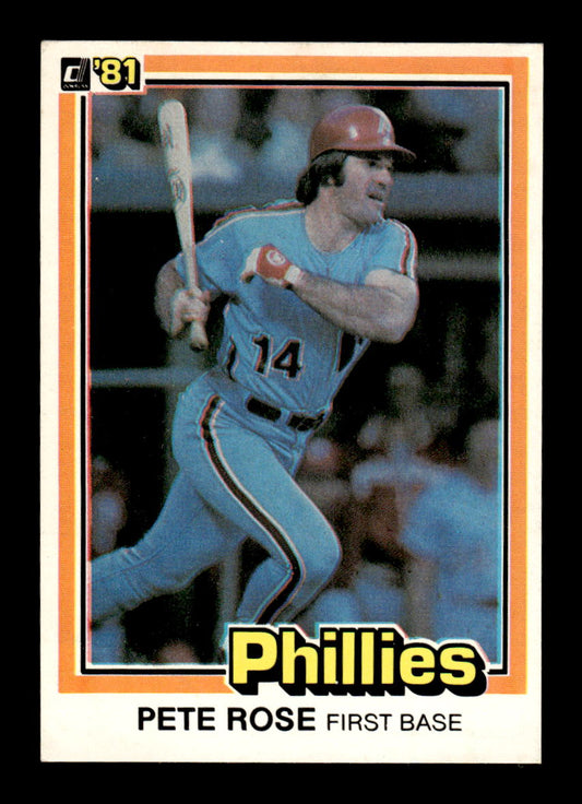 1981 Donruss #251 Pete Rose Philadelphia Phillies VG MM26013512