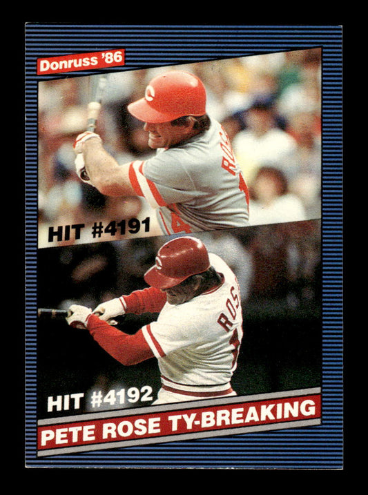 1986 Donruss #644 Pete Rose Cincinnati Reds VG MM26013514