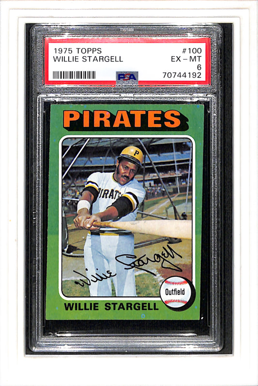 1975 Topps #100 Willie Stargell PSA 6 SN 70744192