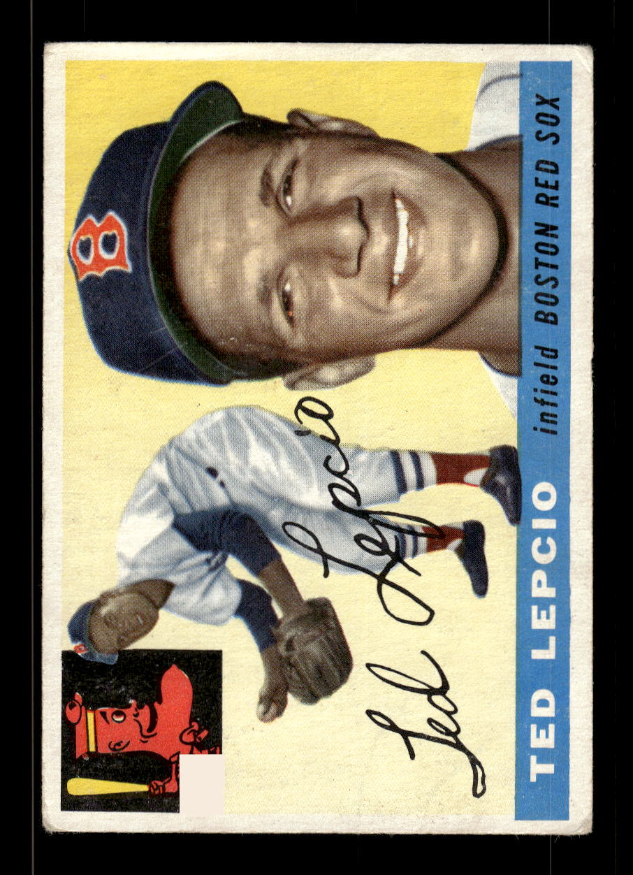 1955 Topps #128 Ted Lepcio Boston Red Sox VG MM26013755