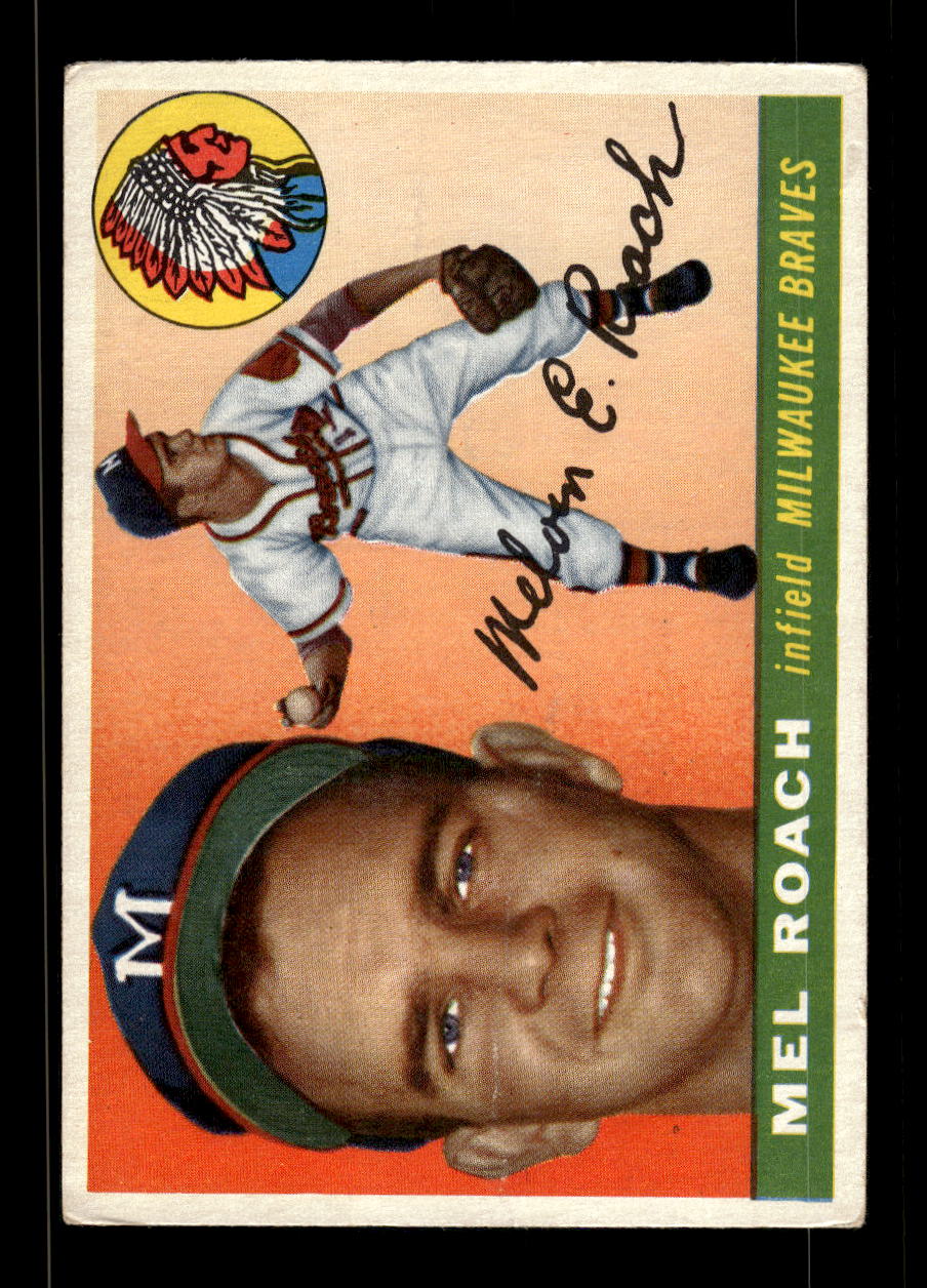 1955 Topps #117 Mel Roach Milwaukee Braves VG MM26013759
