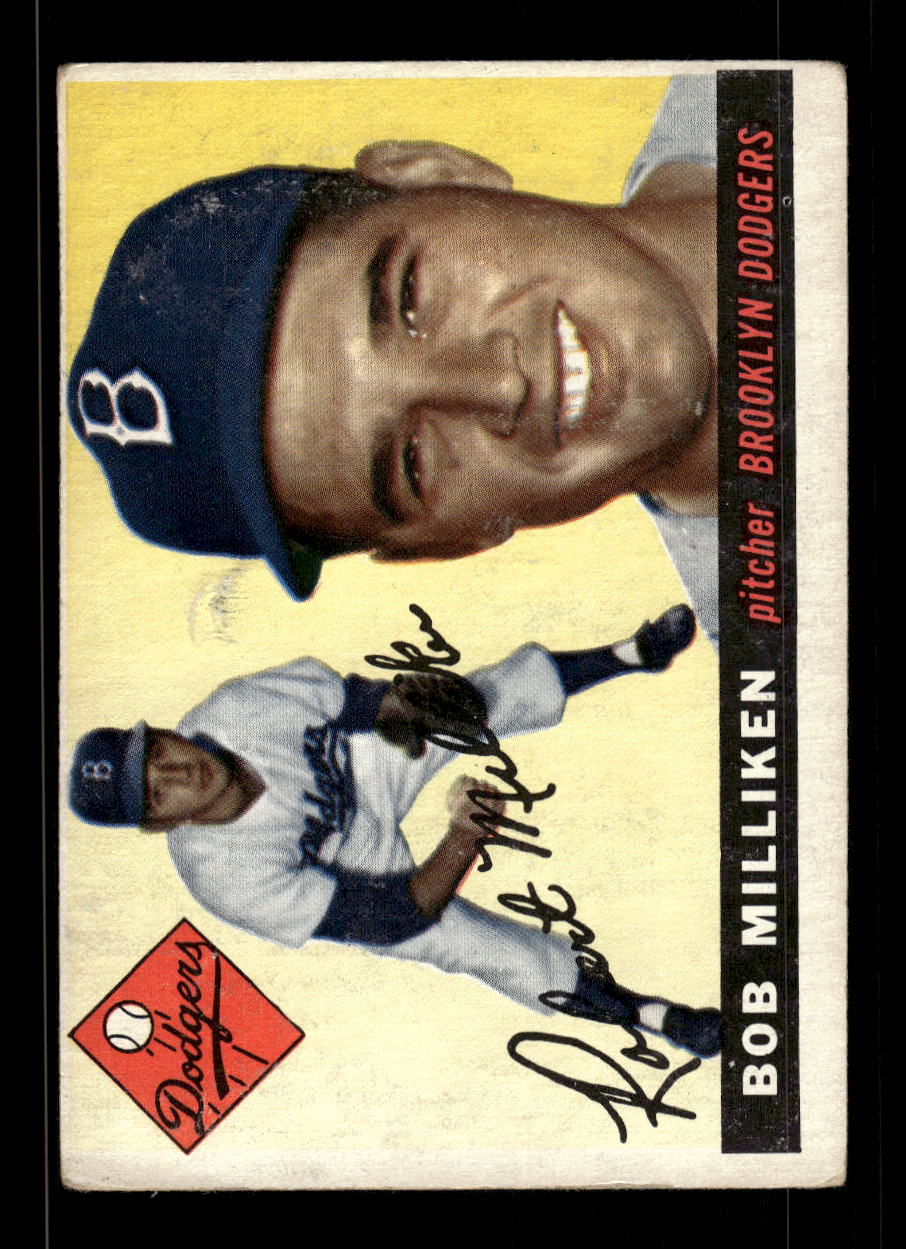 1955 Topps #111 Bob Milliken Brooklyn Dodgers VG MM26013763
