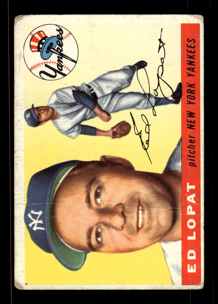 1955 Topps #109 Ed Lopat New York Yankees VG MM26013765