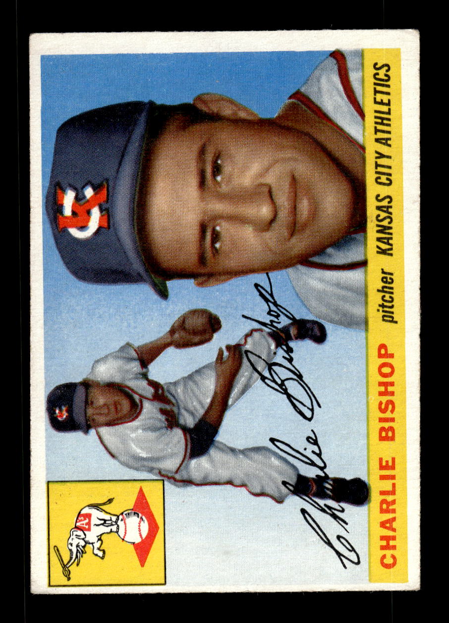 1955 Topps #96 Charlie Bishop Kansas City Athletics VG MM26013769