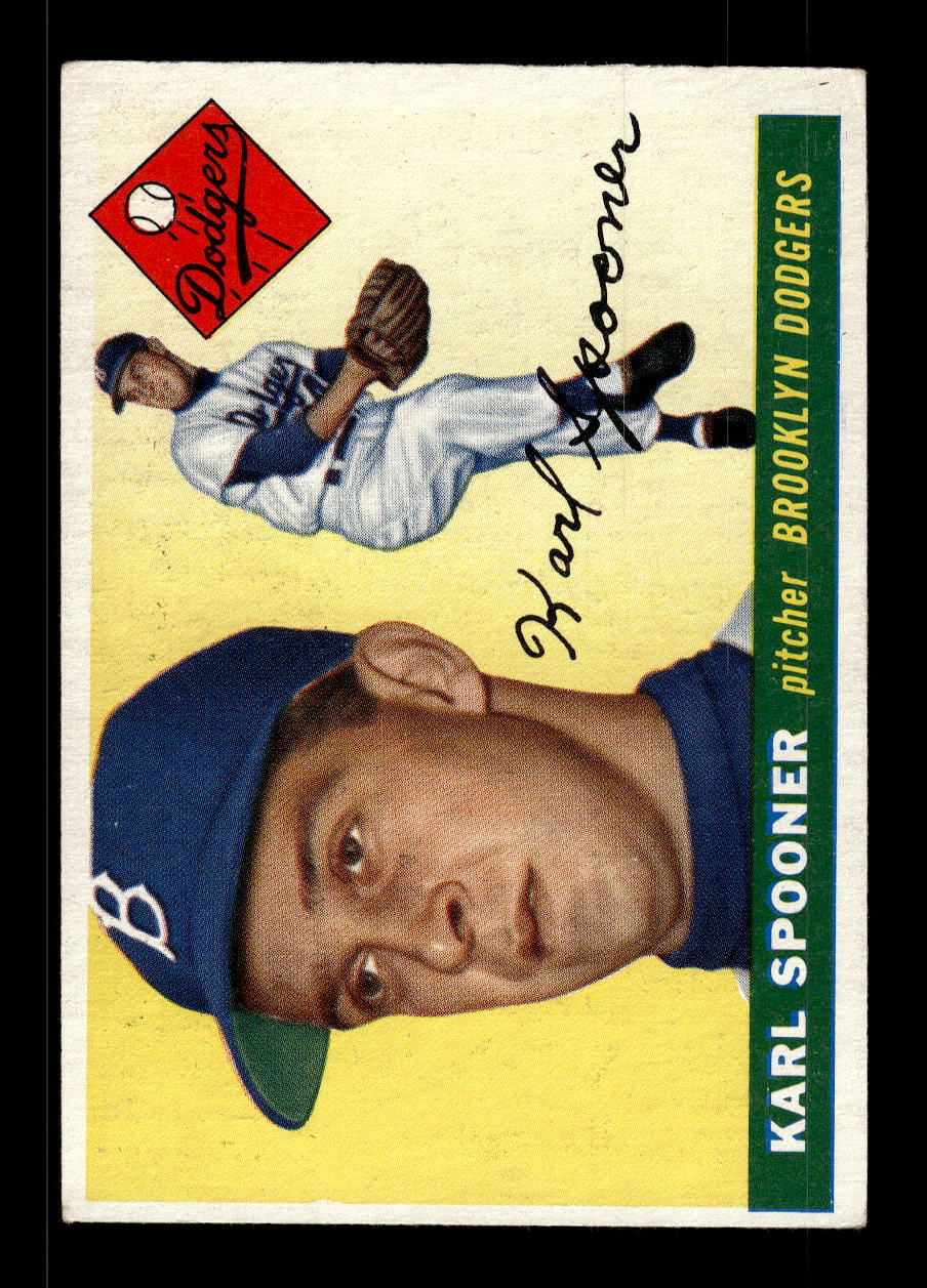 1955 Topps #90 Karl Spooner Brooklyn Dodgers VG MM26013774