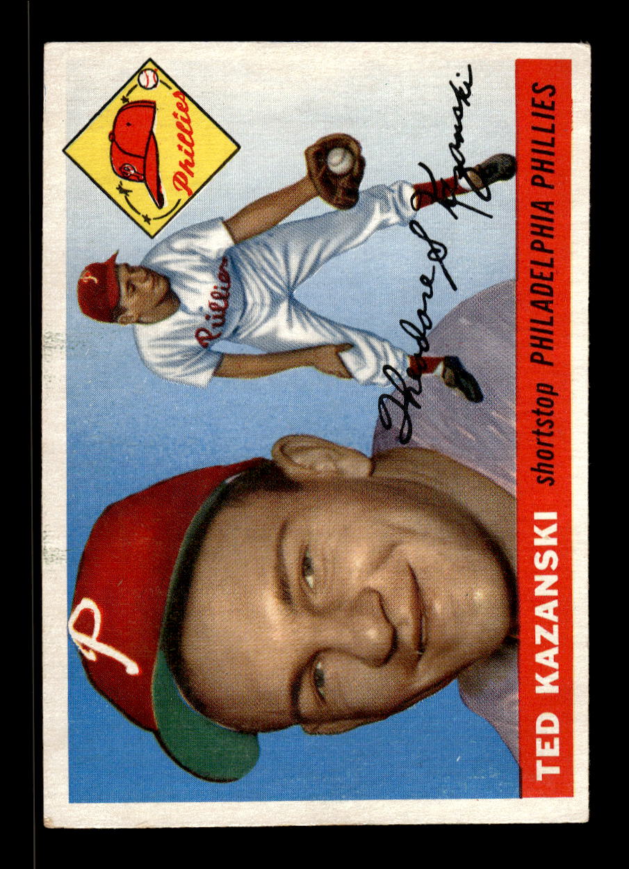 1955 Topps #46 Ted Kazanski Philadelphia Phillies VG MM26013791