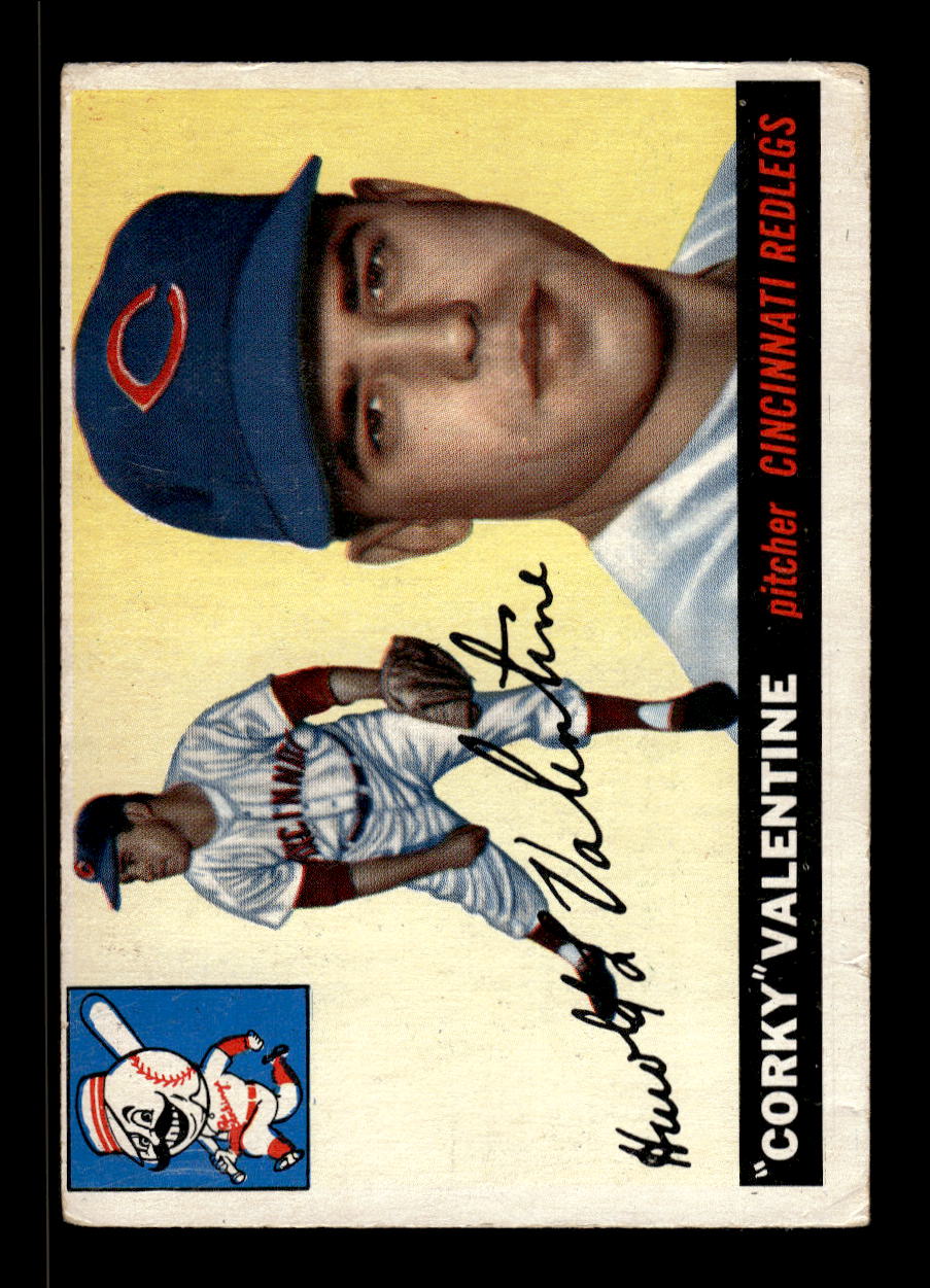 1955 Topps #44 Corky Valentine Cincinnati Redlegs VG MM26013792