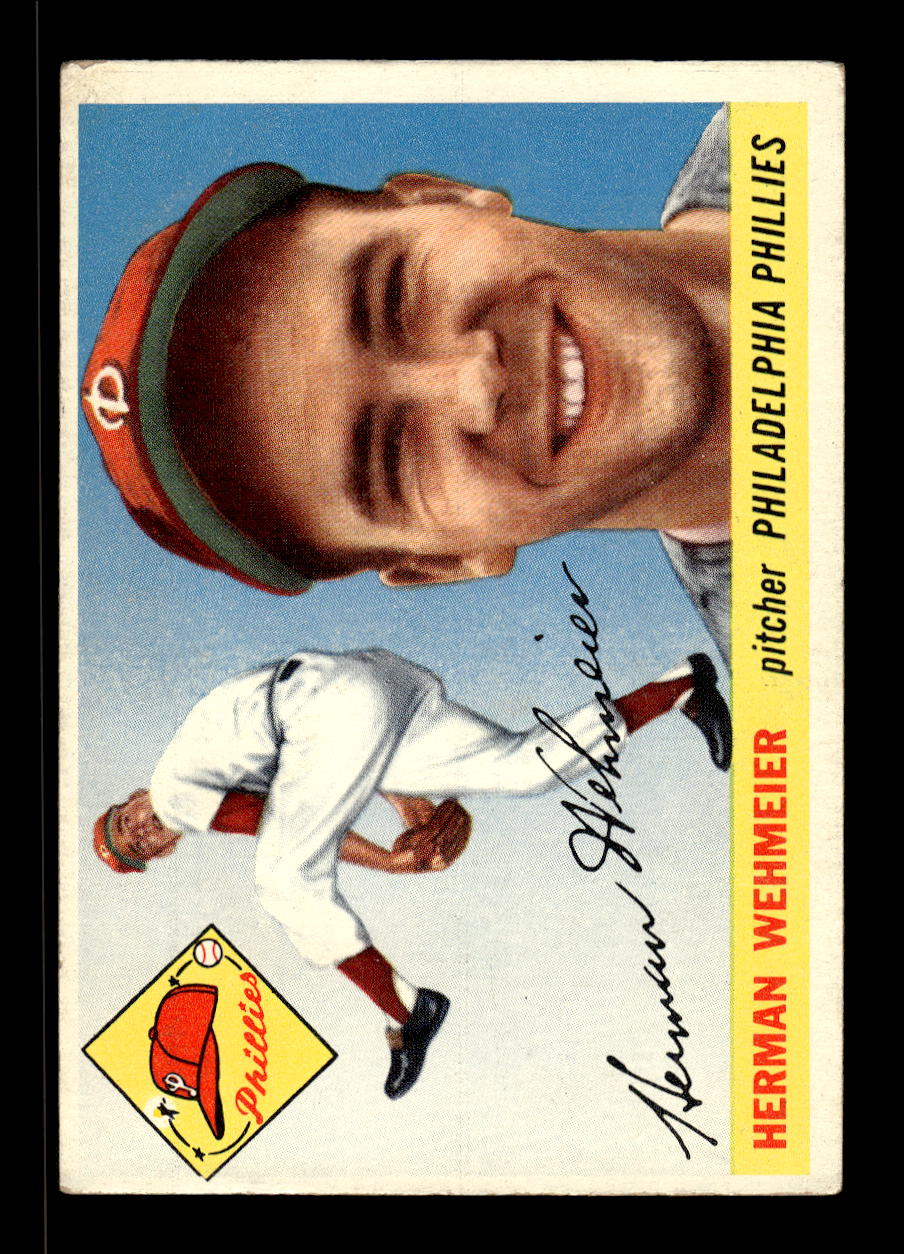 1955 Topps #29a Herman Wehmeier Philadelphia Phillies VG MM26013795