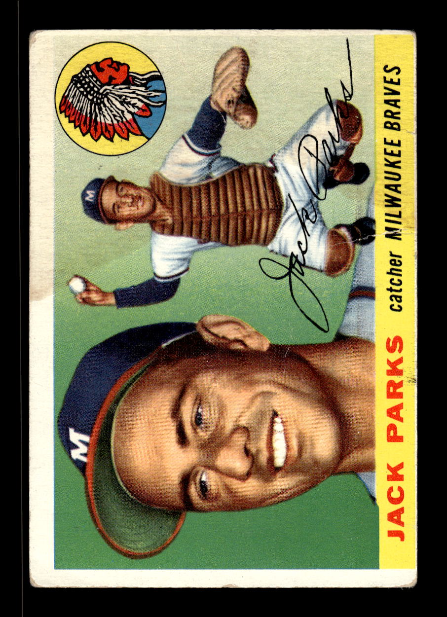 1955 Topps #23 Jack Parks Milwaukee Braves VG MM26013796