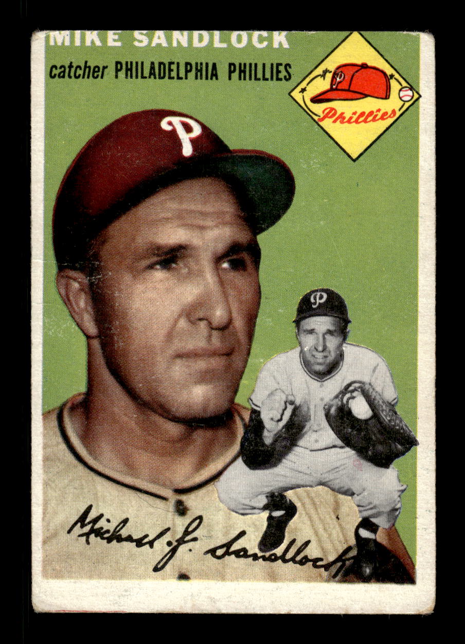 1954 Topps #104 Mike Sandlock Philadelphia Phillies VG MM26013807