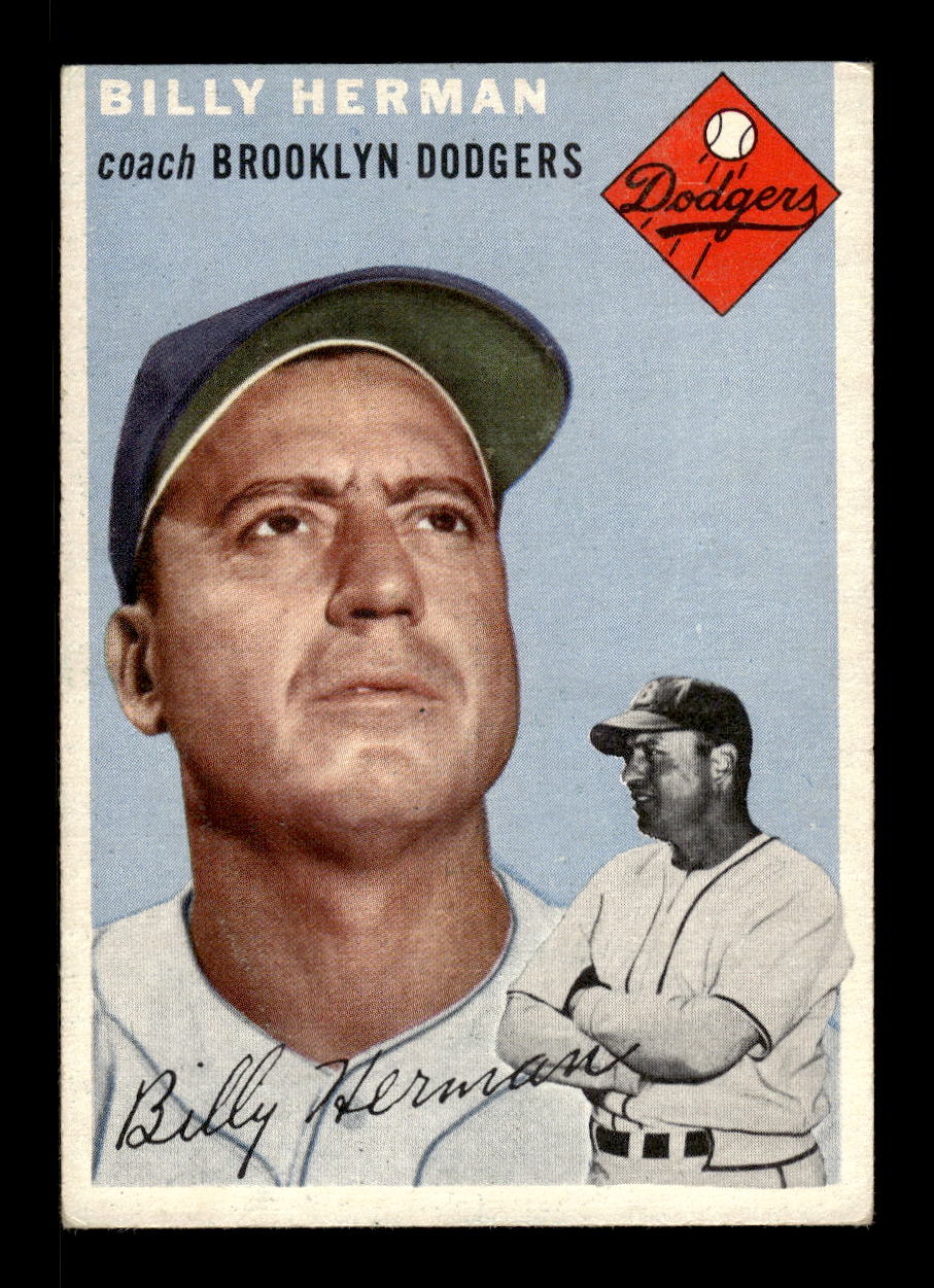 1954 Topps #86 Billy Herman Brooklyn Dodgers VGEX MM26013815