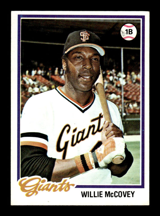 1978 Topps #34 Willie McCovey San Francisco Giants EX MM26013925