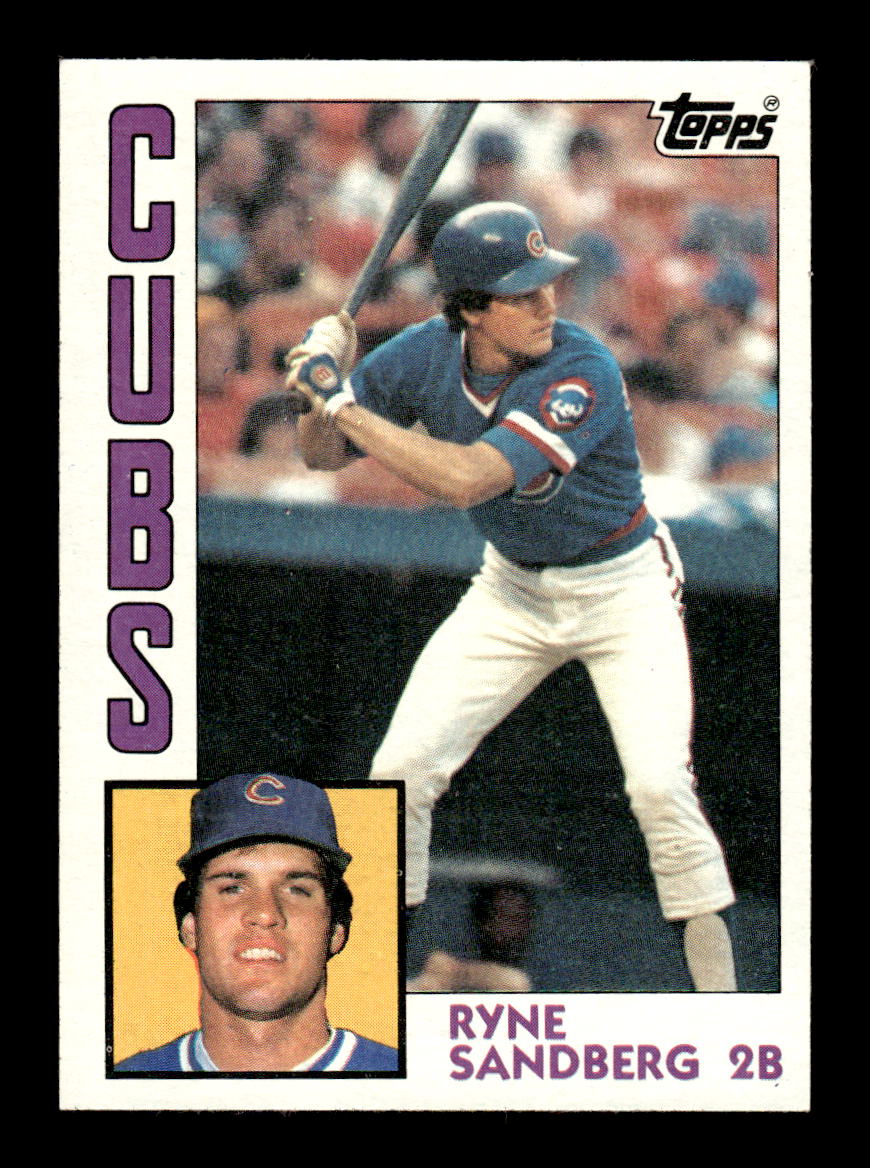 1984 Topps #596 Ryne Sandberg Chicago Cubs EX MM26013934