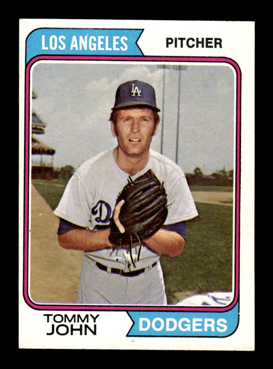 1974 Topps #451 Tommy John Los Angeles Dodgers EX MM26013944