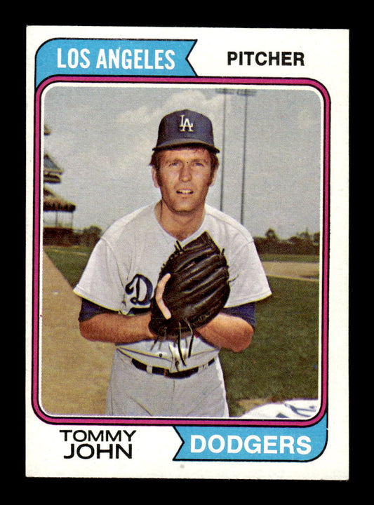 1974 Topps #451 Tommy John Los Angeles Dodgers EX MM26013944