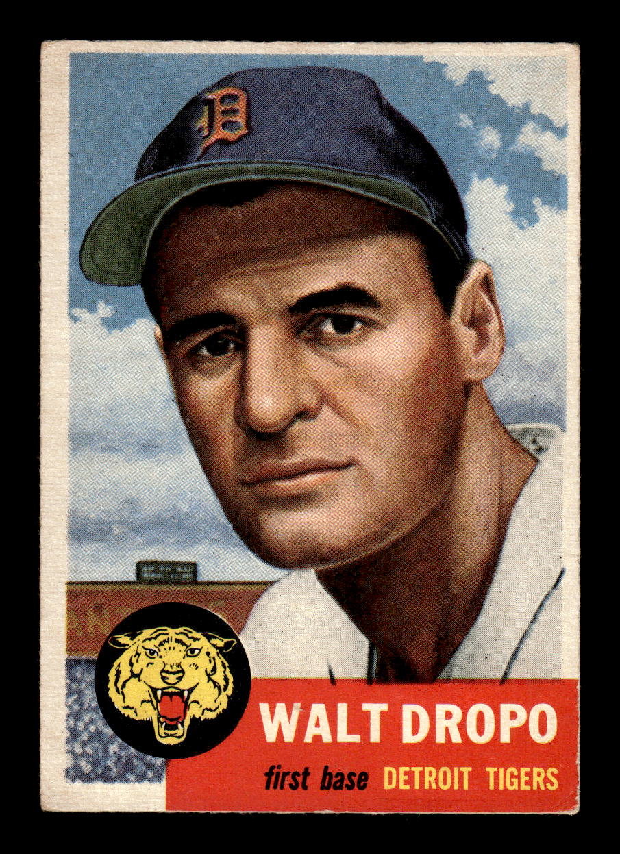 1953 Topps #121a Walt Dropo Detroit Tigers VGEX MM26013973