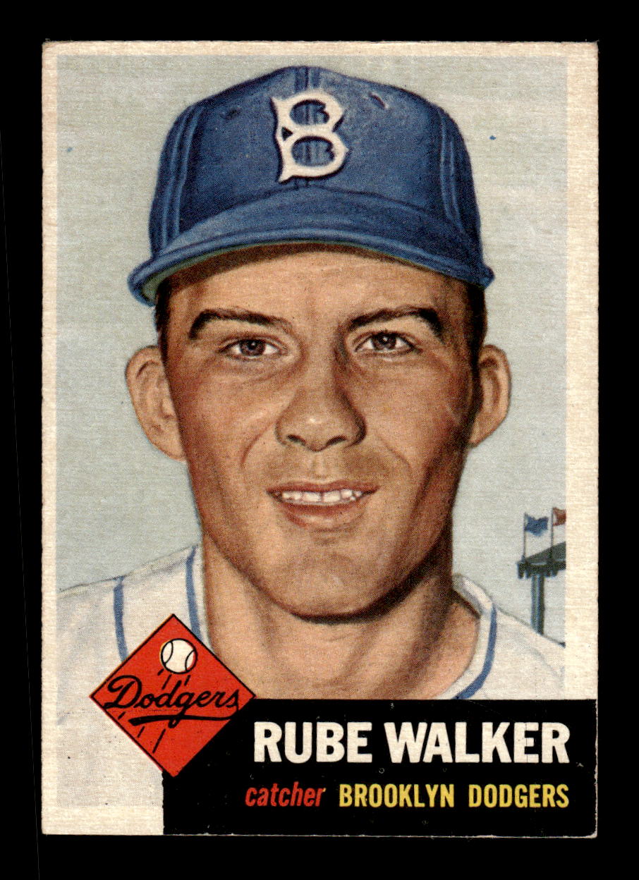 1953 Topps #134b Rube Walker Brooklyn Dodgers VGEX MM26013977