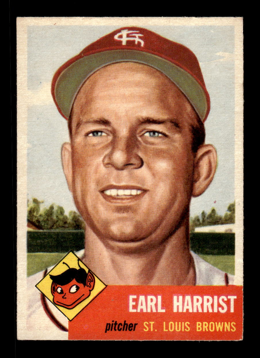 1953 Topps #65 Earl Harrist St. Louis Browns EX MM26013980