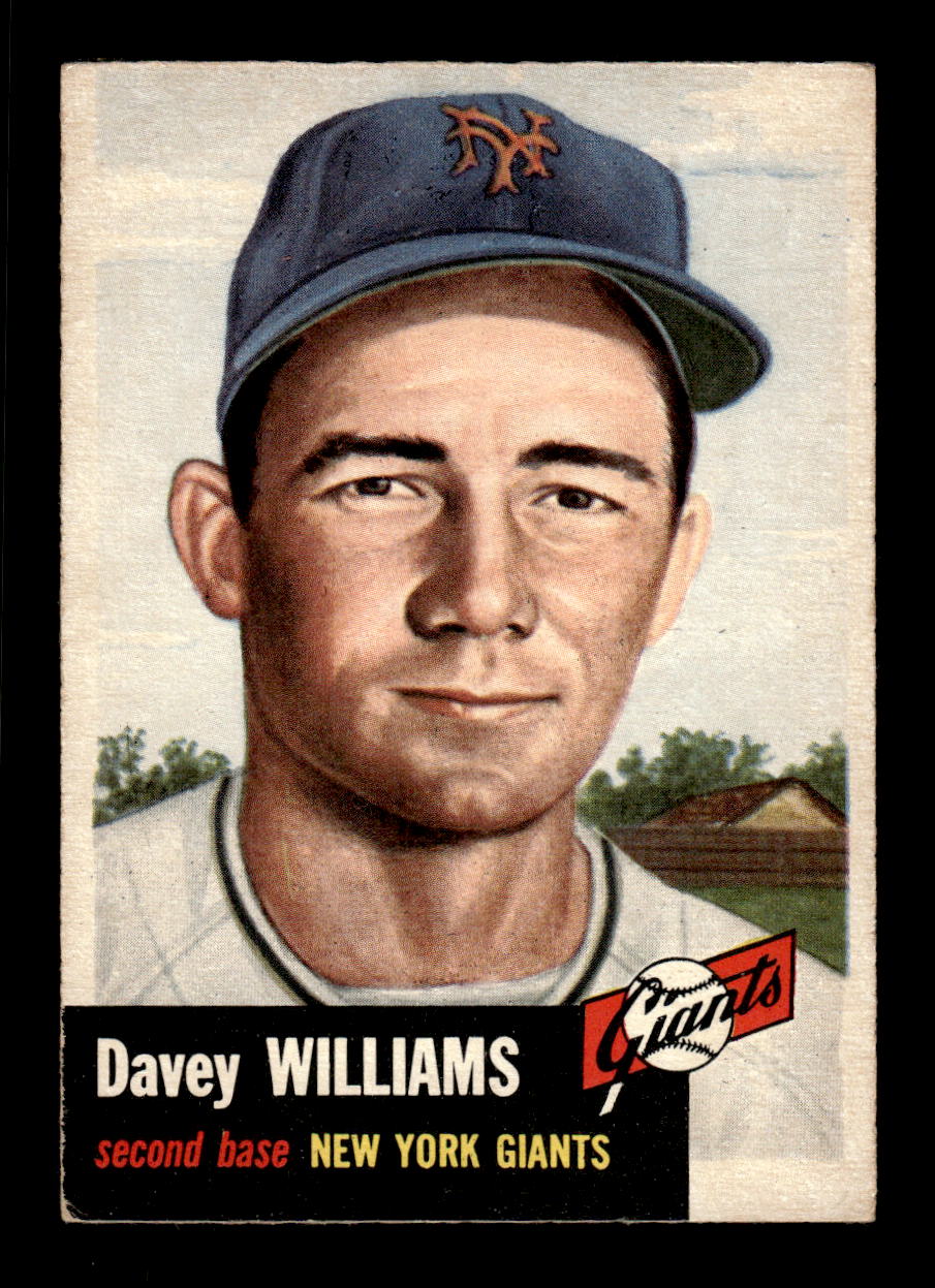 1953 Topps #120a Davey Williams New York Giants VG MM26013986