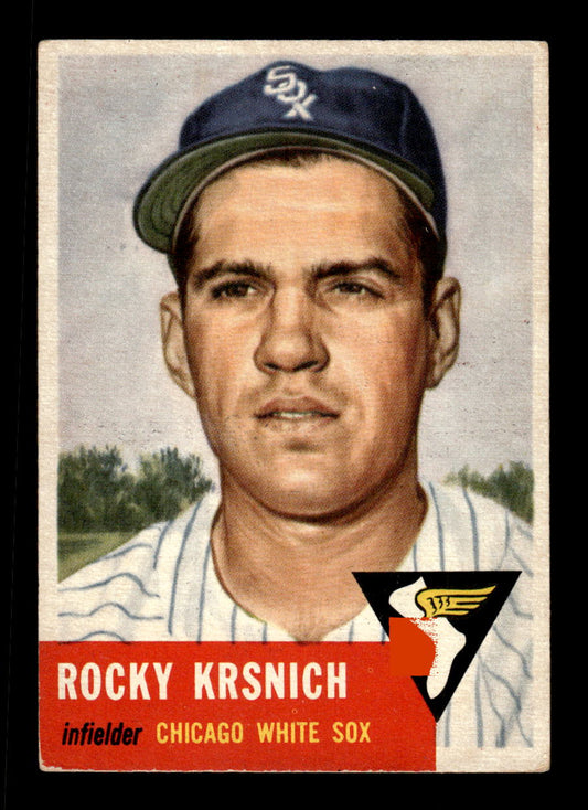1953 Topps #229 Rocky Krsnich Chicago White Sox VG MM26013988